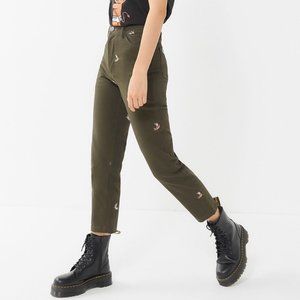 Hot Lava angel print carpenter pants XS